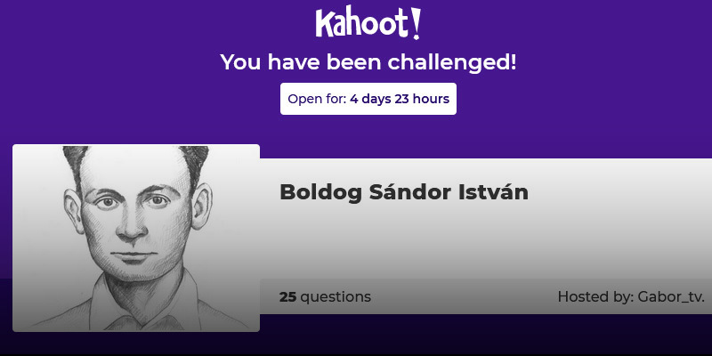 Vegyél részt te is a Sándor István-kihívásban!