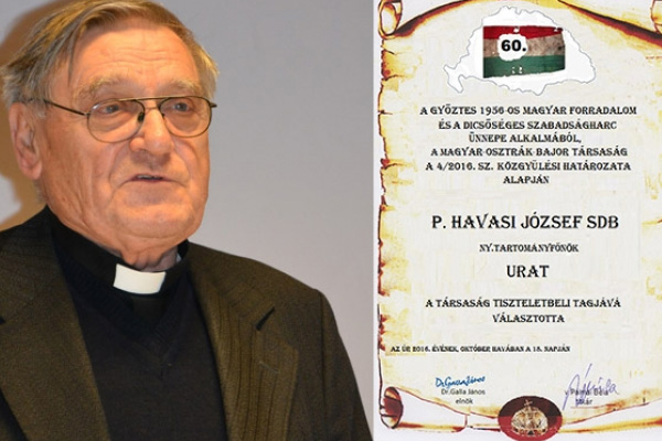 Havasi József a Magyar-Osztrák-Bajor Társaság tiszteletbeli tagja