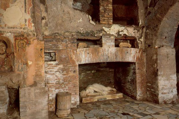 Olaszország - Szent Callixtus katakombáinak őrzői