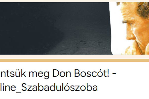 Mentsük meg Don Boscót! – Online szabadulószoba a Don Bosco Nővérektől