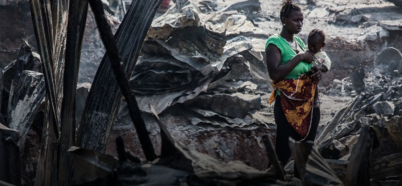 Sierra Leone – Tűz a nyomornegyedben