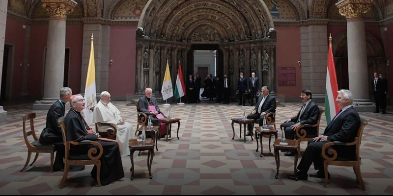 Ferenc pápa találkozott Magyarország politikai vezetőivel