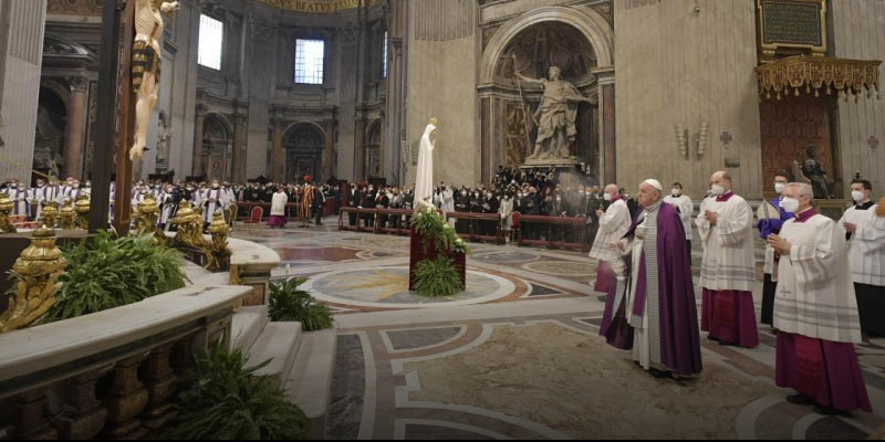 A pápa felajánlotta Oroszországot és Ukrajnát Szűz Mária Szeplőtelen Szívének