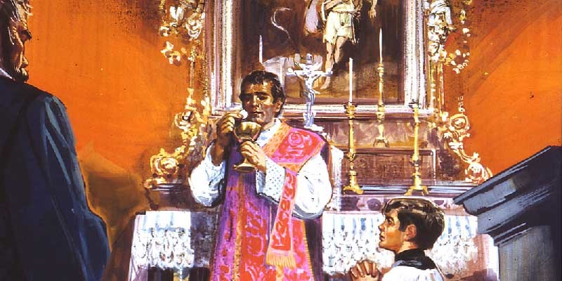 Visszapillantás az oltártól – Don Bosco újmiséje