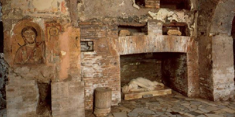 Róma – Helyreállították Szent Cecíclia kriptájának falfestményeit