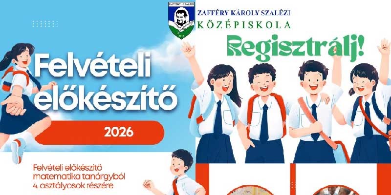 Nyergesújfalu – Felvételi előkészítő negyedikeseknek a Zafféryban