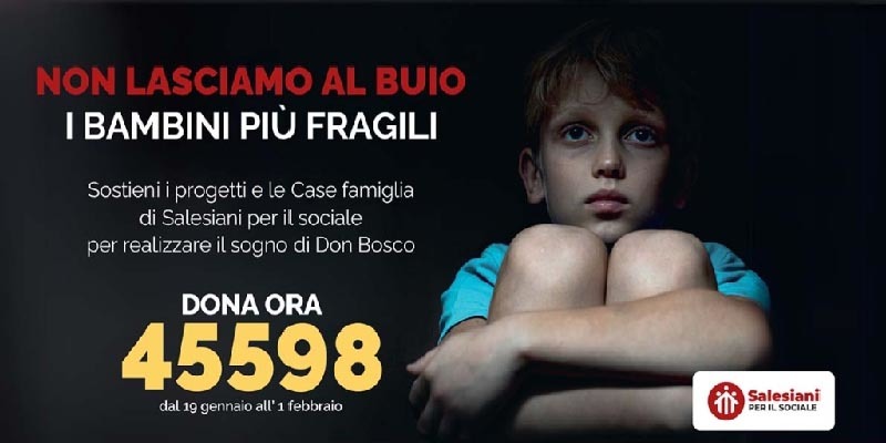 Olaszország – „Ne hagyjuk a legsebezhetőbb gyermekeket sötétségben” kampány