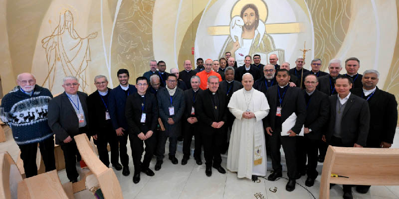 Olaszország - XIV. Leó pápa látogatása a szalézi rendfőnökségen