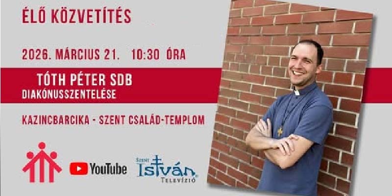 Tóth Péter diakónussá szentelése élőben