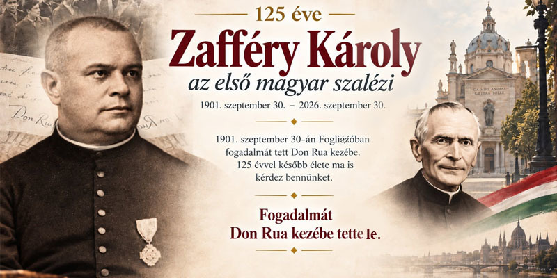 Az első magyar szalézi, Zafféry Károly fogadalomtételének 125. évfordulóján
