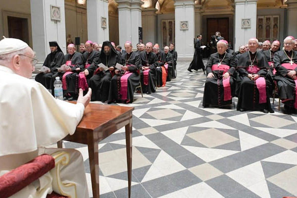Ferenc pápa találkozott a magyar katolikus püspöki konferencia tagjaival