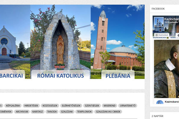 Kazincbarcika – Megújult a plébánia honlapja