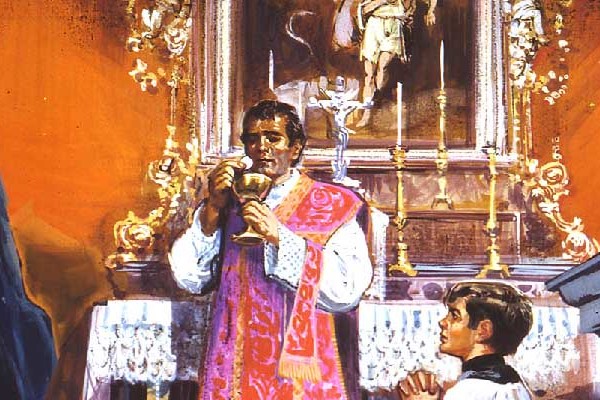 Visszapillantás az oltártól – Don Bosco újmiséje