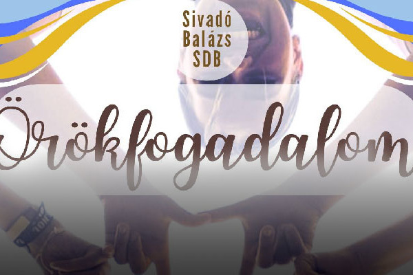 Sivadó Balázs SDB örökfogadalomtétele