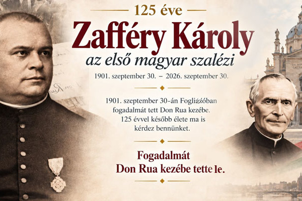 Az első magyar szalézi, Zafféry Károly fogadalomtételének 125. évfordulóján